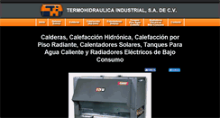 Desktop Screenshot of calderascalefaccionycalentadoressolares.com.mx