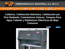 Tablet Screenshot of calderascalefaccionycalentadoressolares.com.mx